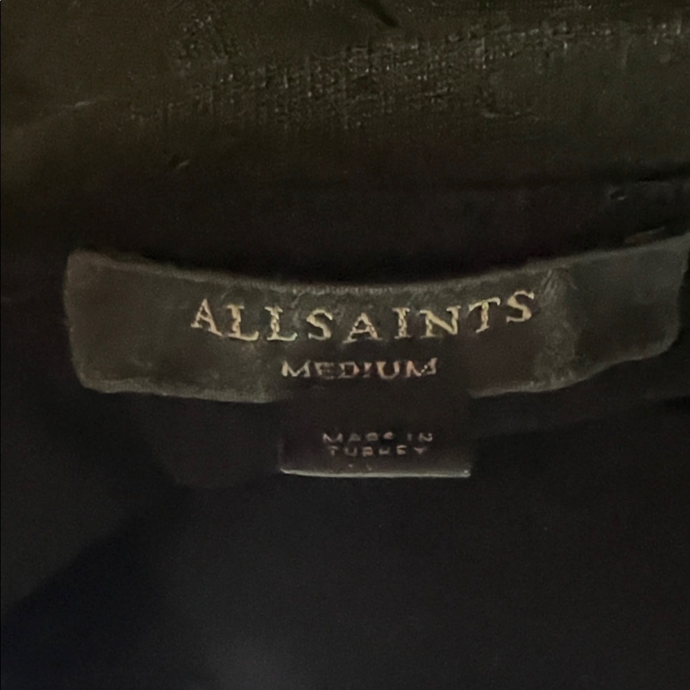 All Saints Black Long Sleeve Top with Knot Detail - Picture 10 of 12